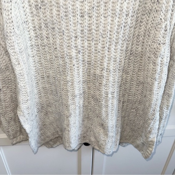 Anthropologie Pilcro Long Line Cable Tunic Sweater Ivory SZ S - Picture 5 of 14